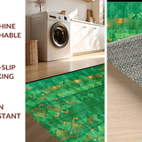 Elegant Emerald and Orange Harmony(Green)