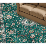 Retro Floral Distressed Aesthetic(Green)