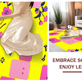 Funky Retro Rainbow Vibe(Yellow)