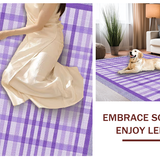 Ultra Soft Area Rug, Non Slip, Stain Resistant, Washable Area Rugs for Living Room, Bedroom, Pastel Checkerboard Aesthetic(Purple)