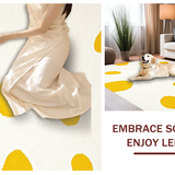 Ultra Soft Area Rug, Non Slip, Stain Resistant, Washable Area Rugs for Living Room, Bedroom, Delightful Fun Design Accent(Yellow)