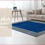 Ultra Soft Area Rug, Non Slip, Stain Resistant, Washable Area Rugs for Living Room, Bedroom, Luxurious Dark Blue Aesthetic(Blue)