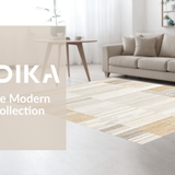 Ultra Soft Area Rug, Non Slip, Stain Resistant, Washable Area Rugs for Living Room, Bedroom, Contemporary Cozy Popcorn Aesthetic(Beige)