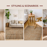 Ultra Soft Area Rug, Non Slip, Stain Resistant, Washable Area Rugs for Living Room, Bedroom, Whimsical Playful Diamond Design(Brown)