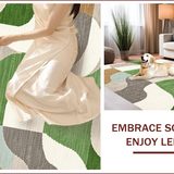 Ultra Soft Area Rug, Non Slip, Stain Resistant, Washable Area Rugs for Living Room, Bedroom, Modern Abstract Sage Green Living Room Washable Rug(Gray)