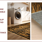 Ultra Soft Area Rug, Non Slip, Stain Resistant, Washable Area Rugs for Living Room, Bedroom, Luxe Rustic Faux Fur Elegance(Brown)