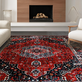 Elegant Black Distressed Design(Red)