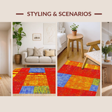 Bold Abstract Flowing Stripes(Red)