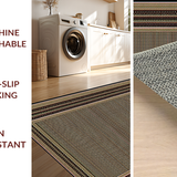 Ultra Soft Area Rug, Non Slip, Stain Resistant, Washable Area Rugs for Living Room, Bedroom, Vibrant Playful Nature Motif(Brown)