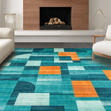 Contemporary Vibrant Tiled Design(Blue)