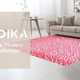 Ultra Soft Area Rug, Non Slip, Stain Resistant, Washable Area Rugs for Living Room, Bedroom, Nature-Inspired Bright Color Scheme(Pink)