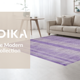 Ultra Soft Area Rug, Non Slip, Stain Resistant, Washable Area Rugs for Living Room, Bedroom, Modern Warm Toned Shaggy Aesthetic(Purple)