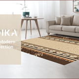 Ultra Soft Area Rug, Non Slip, Stain Resistant, Washable Area Rugs for Living Room, Bedroom, Bass Fishing Wildlife(Beige)