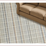 Ultra Soft Area Rug, Non Slip, Stain Resistant, Washable Area Rugs for Living Room, Bedroom, Chic Vintage Checkered Motif(Beige)