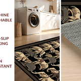 Bold Geometric Elephant Print Style(Gray)