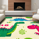 Fun Brightly Colored T Rex Imagery(Beige)