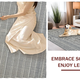 Ultra Soft Area Rug, Non Slip, Stain Resistant, Washable Area Rugs for Living Room, Bedroom, 3x10' Indoor Outdoor Runner Rug(Gray)