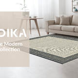 Ultra Soft Area Rug, Non Slip, Stain Resistant, Washable Area Rugs for Living Room, Bedroom, Chic Tiled Geometric Elegance(Beige)