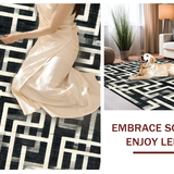 Ultra Soft Area Rug, Non Slip, Stain Resistant, Washable Area Rugs for Living Room, Bedroom, Modern Bow Decor Rug(Gray)