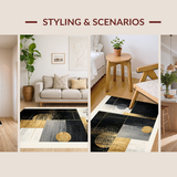 Trendy Vibrant Angular Composition(Black)