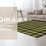 Ultra Soft Area Rug, Non Slip, Stain Resistant, Washable Area Rugs for Living Room, Bedroom, Sophisticated Graphical Abstract Composition(Brown)