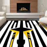 Contemporary Striped Decorative(Black)