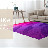 Ultra Soft Area Rug, Non Slip, Stain Resistant, Washable Area Rugs for Living Room, Bedroom, Gradient Pastel Girls Bedroom Plush Rug(Purple)