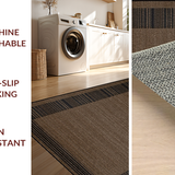 Ultra Soft Area Rug, Non Slip, Stain Resistant, Washable Area Rugs for Living Room, Bedroom, Elegant Shaggy Hide Design(Brown)
