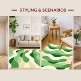 Elegant Contemporary Fluid Design(Green)