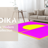 Ultra Soft Area Rug, Non Slip, Stain Resistant, Washable Area Rugs for Living Room, Bedroom, Vibrant Retro Abstract Design(Pink)