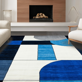 Elegant Modern Color Blocked Design(Blue)