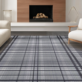 Mid century Monochrome Checkerboard Style(Black)