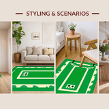 Lively Nature Inspired Bath Mat(Green)