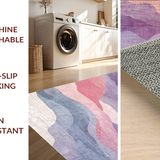 Ultra Soft Area Rug, Non Slip, Stain Resistant, Washable Area Rugs for Living Room, Bedroom, Pink Ombre Magic Carpet Ride(Purple)
