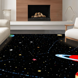 Playful Planetary Landscape Visuals(Black)