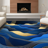 Contemporary Abstract Color Splash(Blue)