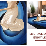 Lively Textured Optical Movement(Blue)