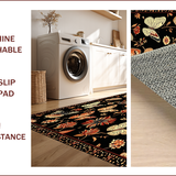 Ultra Soft Area Rug, Non Slip, Stain Resistant, Washable Area Rugs for Living Room, Bedroom, Nature-Inspired Washable Home Office Area Carpet(Blue)