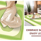 Green Irregular Fluid Motif(Green)