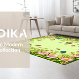 Artistic Butterfly Floral Motif(Green)