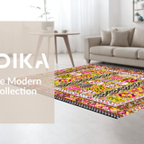 Ultra Soft Area Rug, Non Slip, Stain Resistant, Washable Area Rugs for Living Room, Bedroom, Joyful Seasonal Pastel Palette(Yellow)