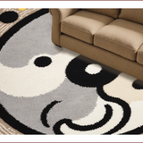 Ultra Soft Area Rug, Non Slip, Stain Resistant, Washable Area Rugs for Living Room, Bedroom, Hippie Funky Hallway Cool Decor Area Rug(Beige)