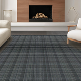 Ultra Soft Area Rug, Non Slip, Stain Resistant, Washable Area Rugs for Living Room, Bedroom, Classic Black and White Geometric(Black)