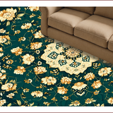Ultra Soft Area Rug, Non Slip, Stain Resistant, Washable Area Rugs for Living Room, Bedroom, Distressed Dark Green Bedroom Vintage Accent Rug(Green)