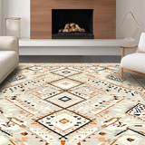 Contemporary Abstract Tiled Motif(Beige)