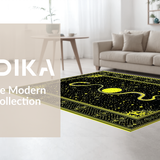 Elegant White Spot Moon Motif(Black)