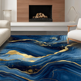 Elegant Abstract Wavy Design(Blue)