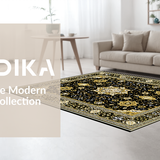 Contemporary Monochrome Geometric Design(Black)