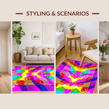 Colorful Youthful Patterned Delight(Pink)