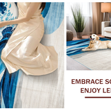 Minimalist Gray Trellis(Blue)